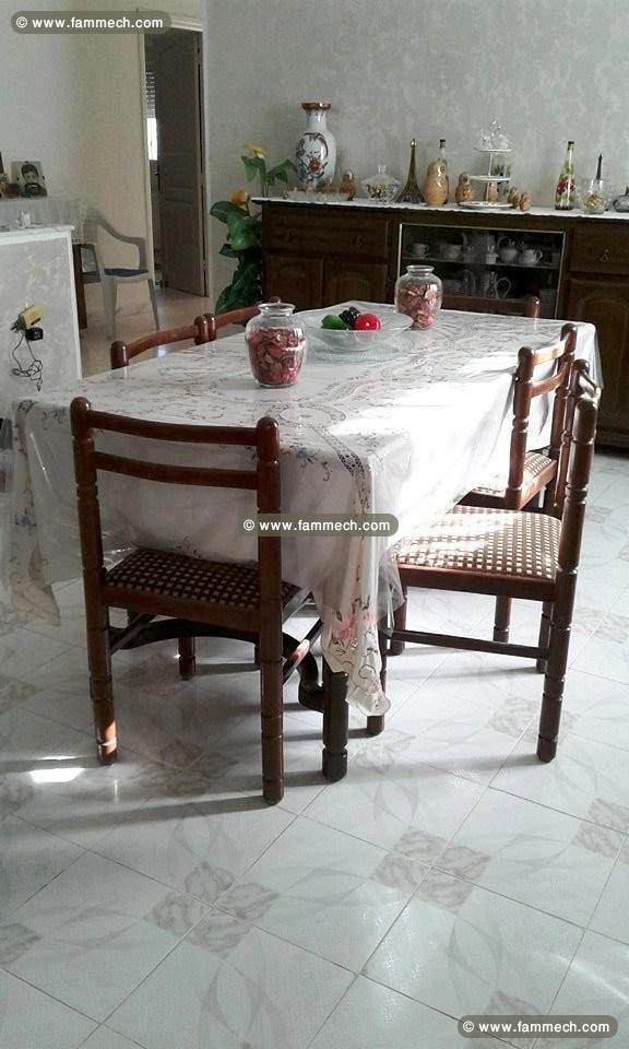  Salle à manger Table avec 6 chaises & Buffet 