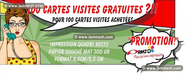 100 carte visite