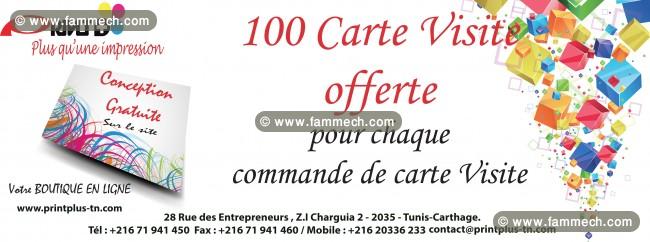 100 carte visite gratuite