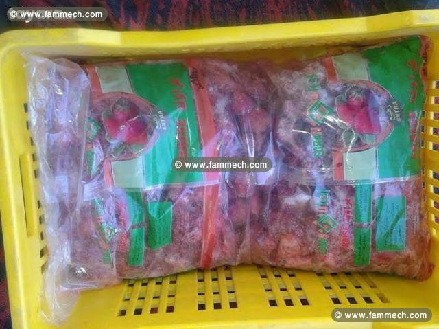 100 TONNES DE FRAISES CONGELEES