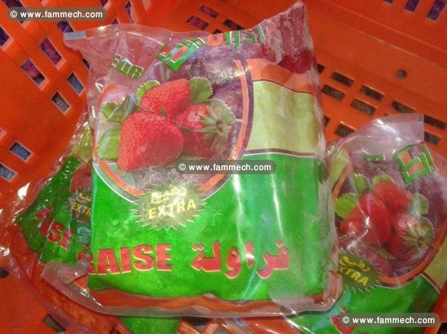 100 tonnes de fraises congelées