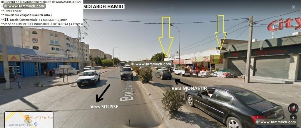 13 LOCALS COMMERCIALS independants 1000M2 A VENDRE