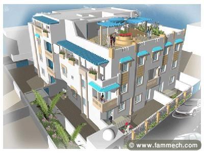 Appartement a corniche hammamet s+3 
