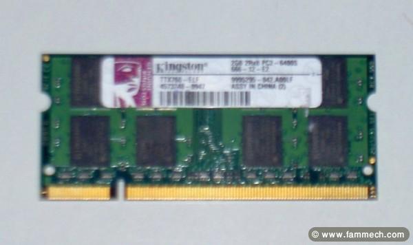 Barret Memoire Pc Portable DDR2 SDRam 2Go