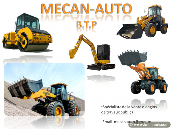Vente de machines de Travaux Publics 