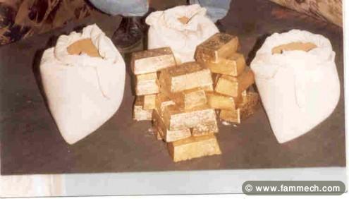 offre d'or brut en poudre