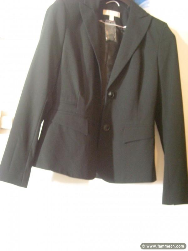 veste noir taille 40 et taille 42
