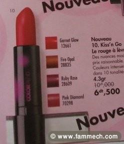 le rouge à lévres kiss'n go Marque Avon