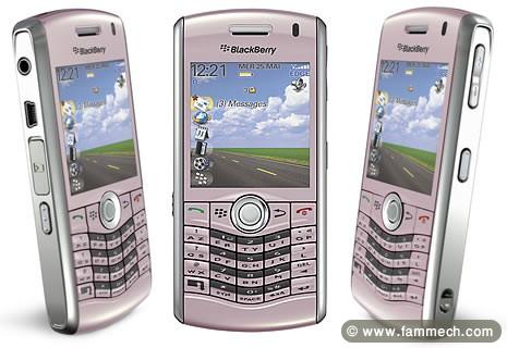 à vendre smartphone blackberry 8120 pearl rose 