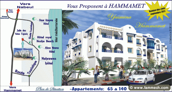 Votre appartement a Hammamet Nord