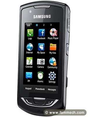 samsung s5620 3g+ gri et noir 