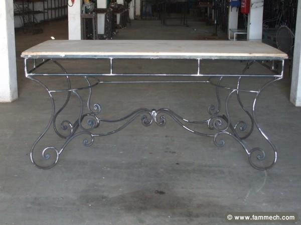 Vends buffet repose plat fer forge haut de gamme