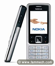 un telephone prtable Nokia 6300 
