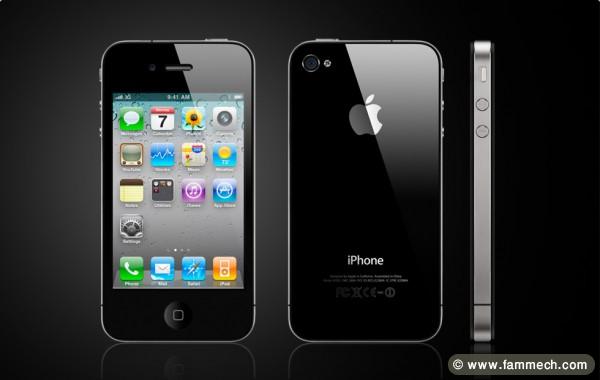 iphone 4 debloké gevey sim en noir 