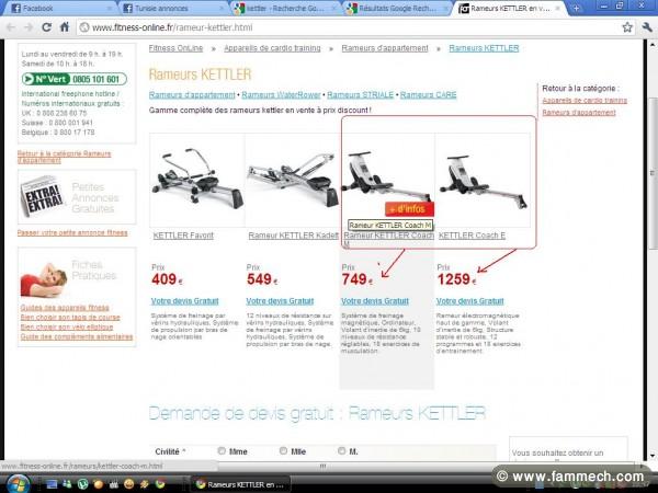 machine de musculation KETTLER a vendre 