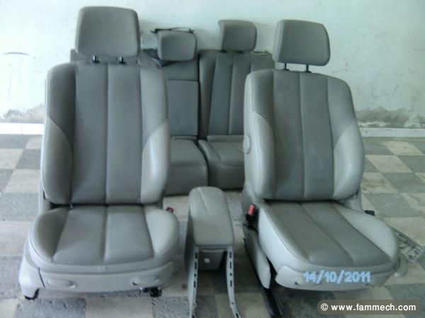 Interieur crème beige semi cuir pour megane 2