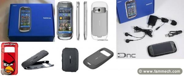 NOKIA C7 + 3 caches a vendre 