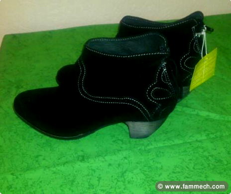 Jolies Bottines Dkode Chelsey - Santiags - Noir 