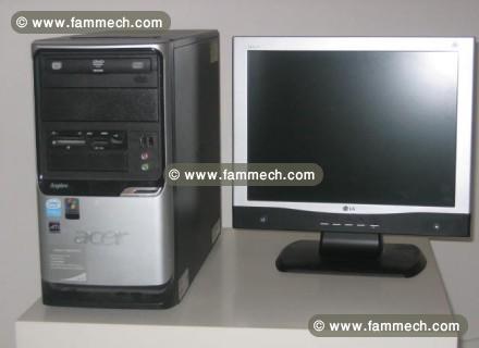 PC bureau acer aspire core 2 duo 