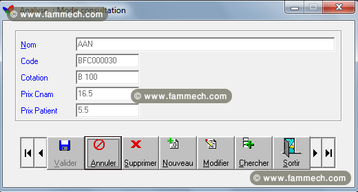 Logiciel CNAM pour laboratoire d’analyses médicale