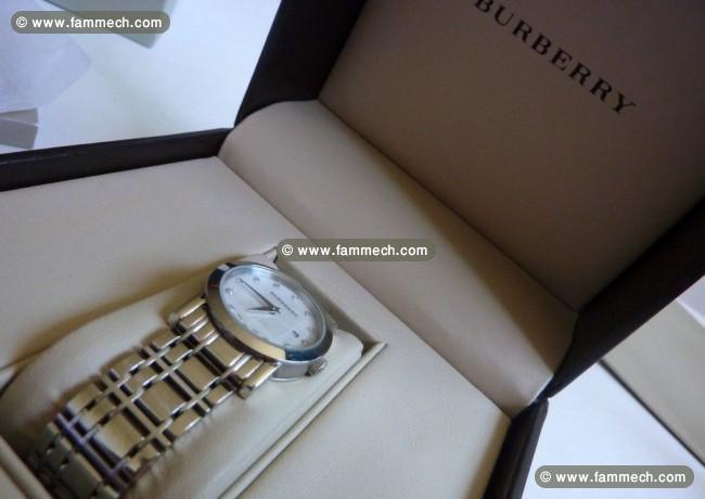 Montre burberry avec Douze index en diamants