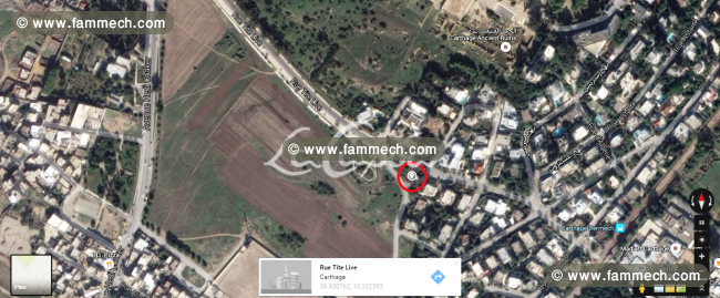À vendre terrain à Carthage Dermech CS-56b5d0