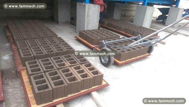 Machine a parpaing, paves