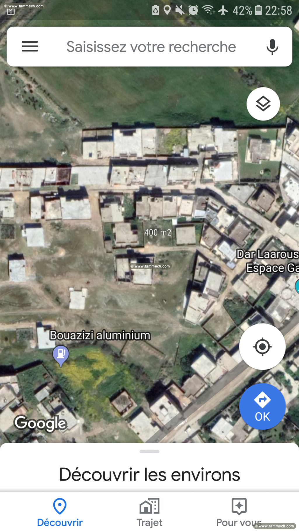 Terrain 400m² Tébourba