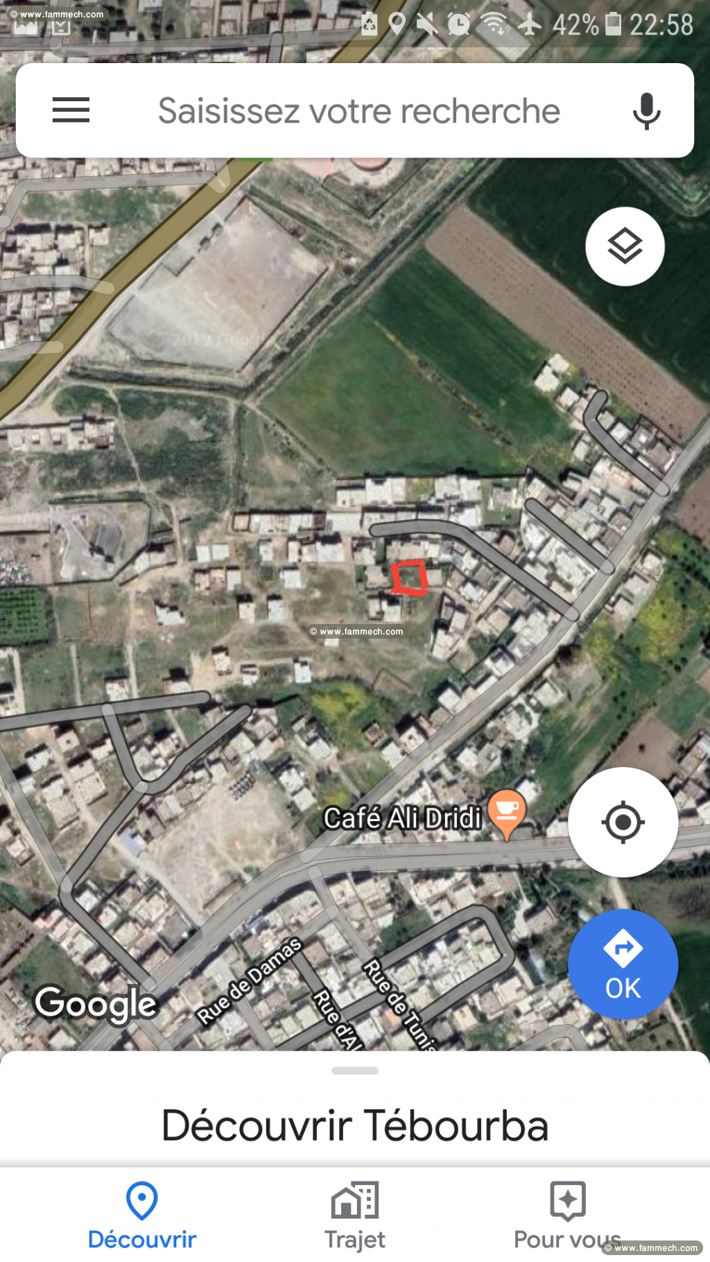 Terrain 400m² Tébourba