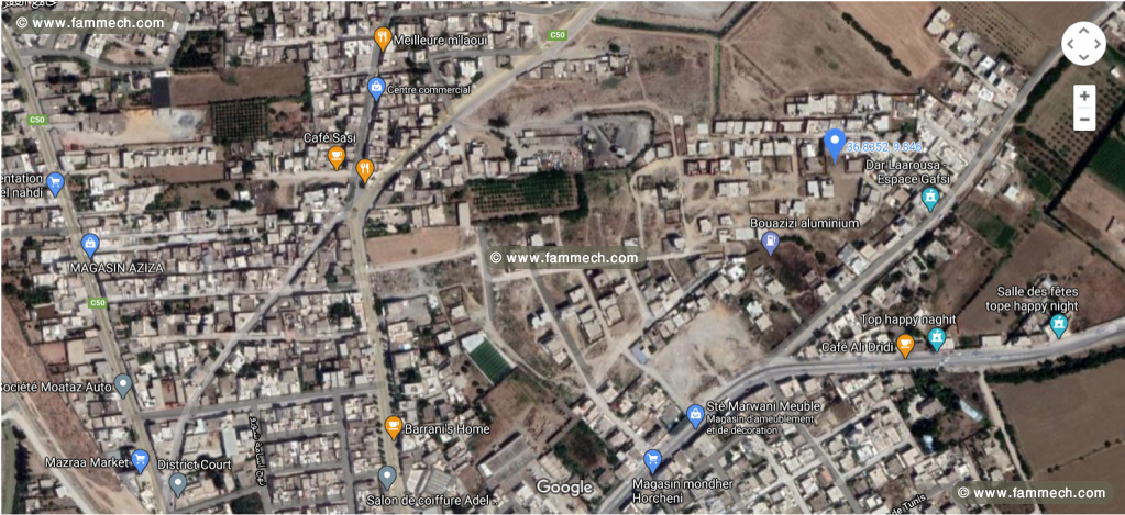 Terrain 400m² Tébourba