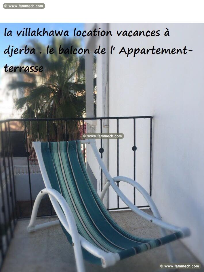 DJERBA haut de villa, T3 gd confort pour vos vacan