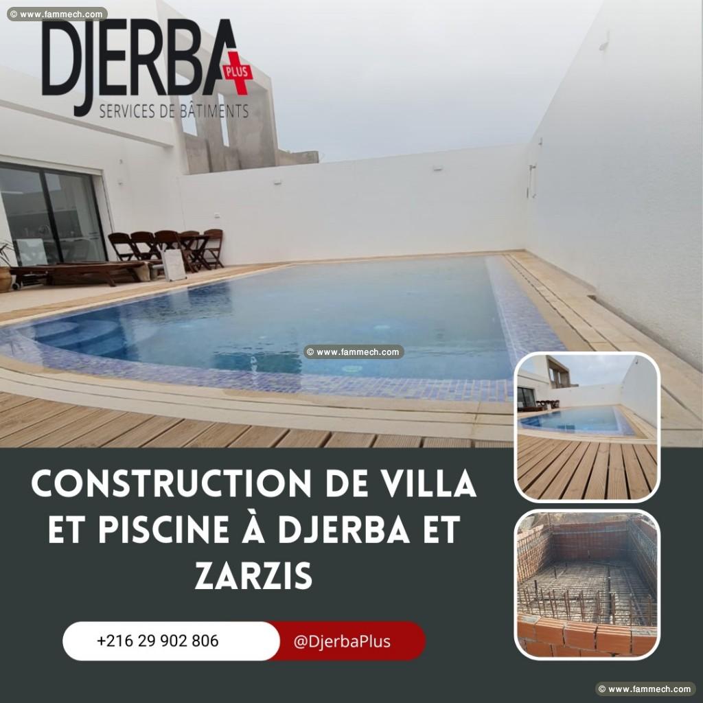 Construction Villa et Piscine à Djerba et à Zarzis