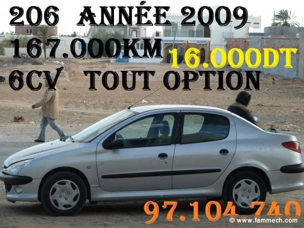206 sedun en trés bonne état 