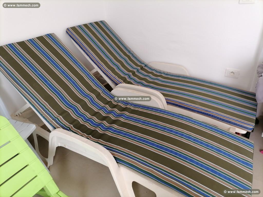 3 FAUTEUILS TRANSAT RELAX AVEC MATELAS 