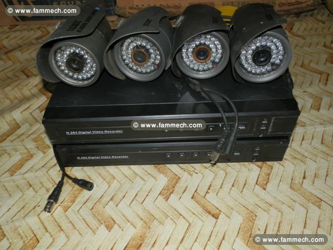 4 Camera surveillance deux dvr complais monastir