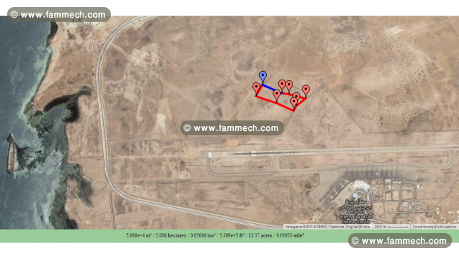 5 Hectares à côté de l'aéroport Djerba