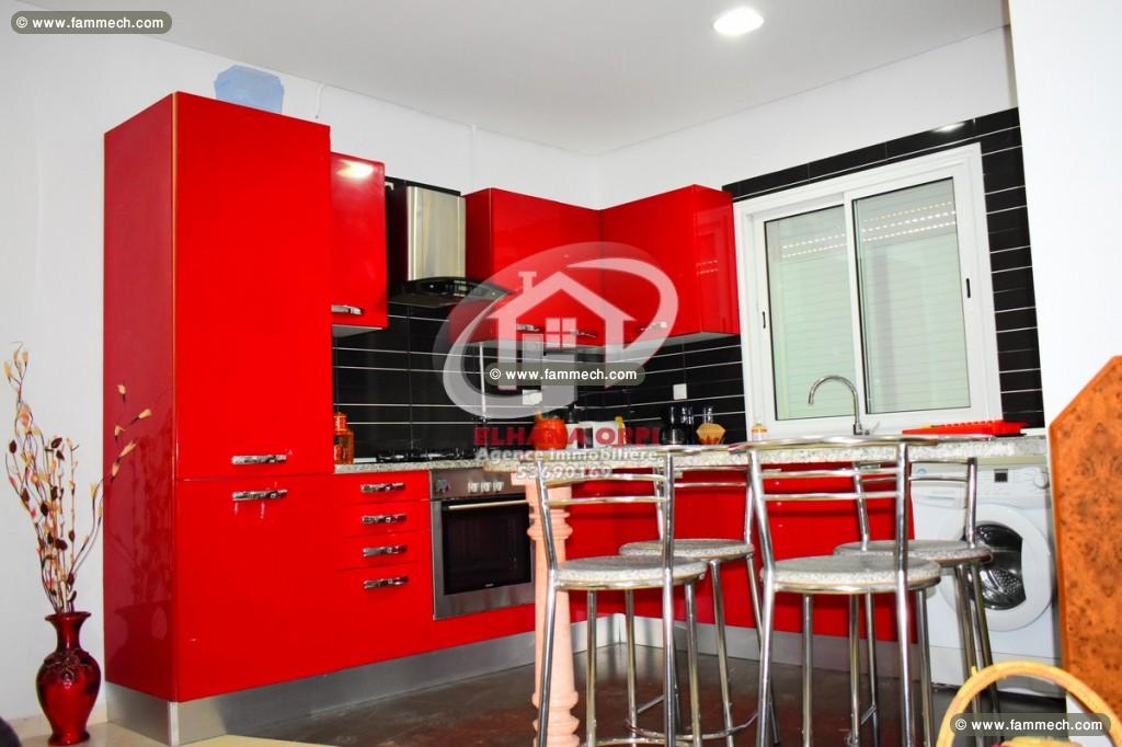 a louer appartement s+2 rz borjerras vue sur mer