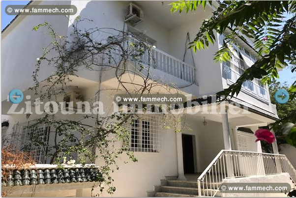 A vendre  une villa à la Marsa Nassim Ref : 3482VV