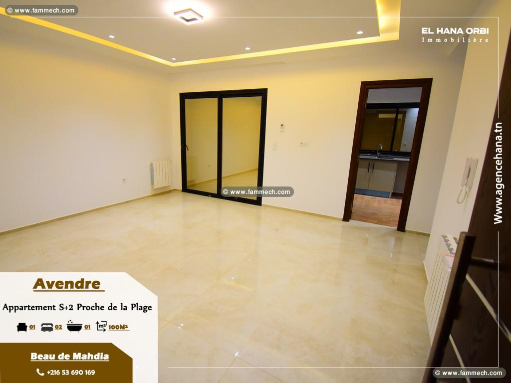 À Vendre Appartement S+2 proche de la plage 