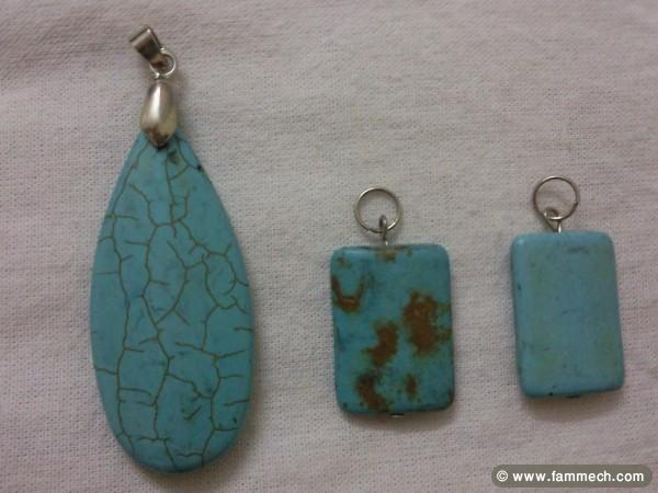 A vendre pierres en vrai turquoise