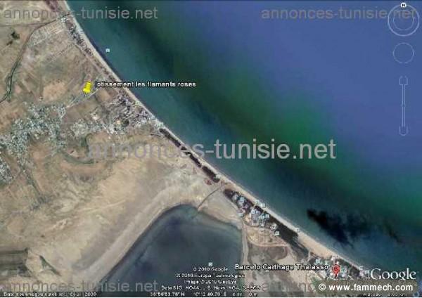 A vendre terrain a raoued plage