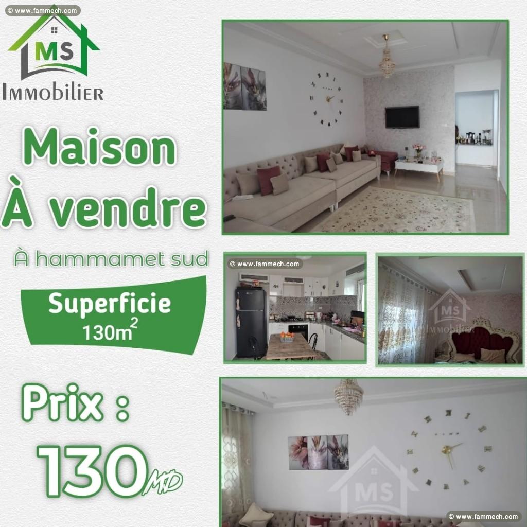 à vendre une maison à HAMMAMET SUD 51333131