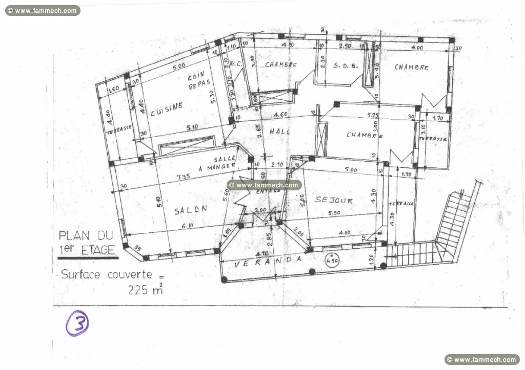 A vendre une villa semi-finie composée de 3 niveau