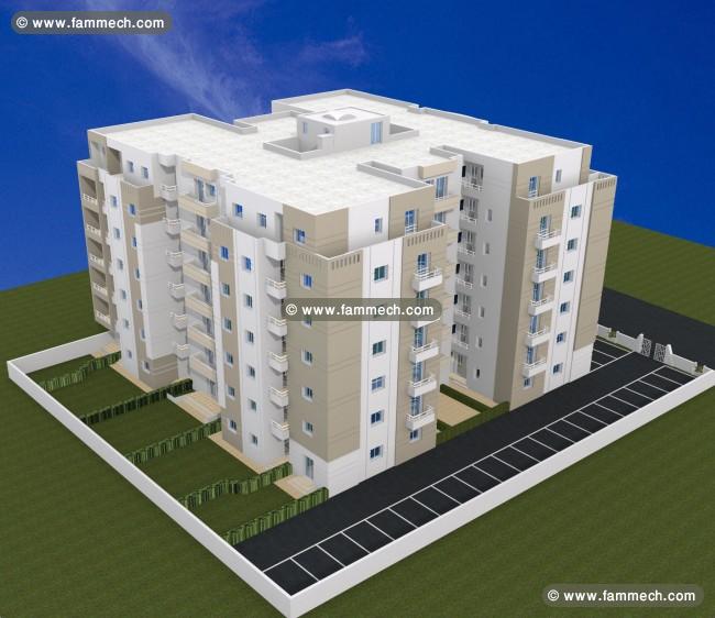 Appartements: un immeuble d'architecture moderne