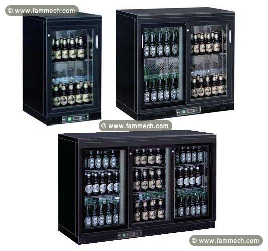 Arrière bar compact porte vitrée