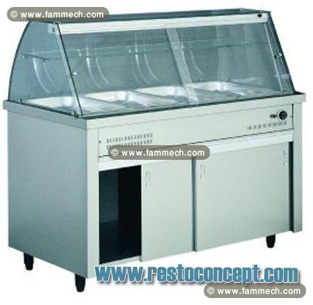 Bain-marie sur meuble neutre