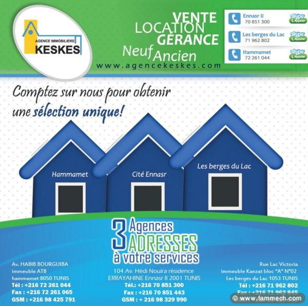 Bienvenue à l'Agence Immobilière Keskes