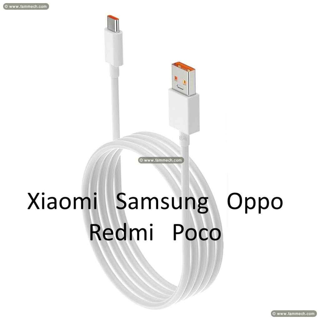 Câble charge rapide 120W Xiaomi Redmi et iphone 16