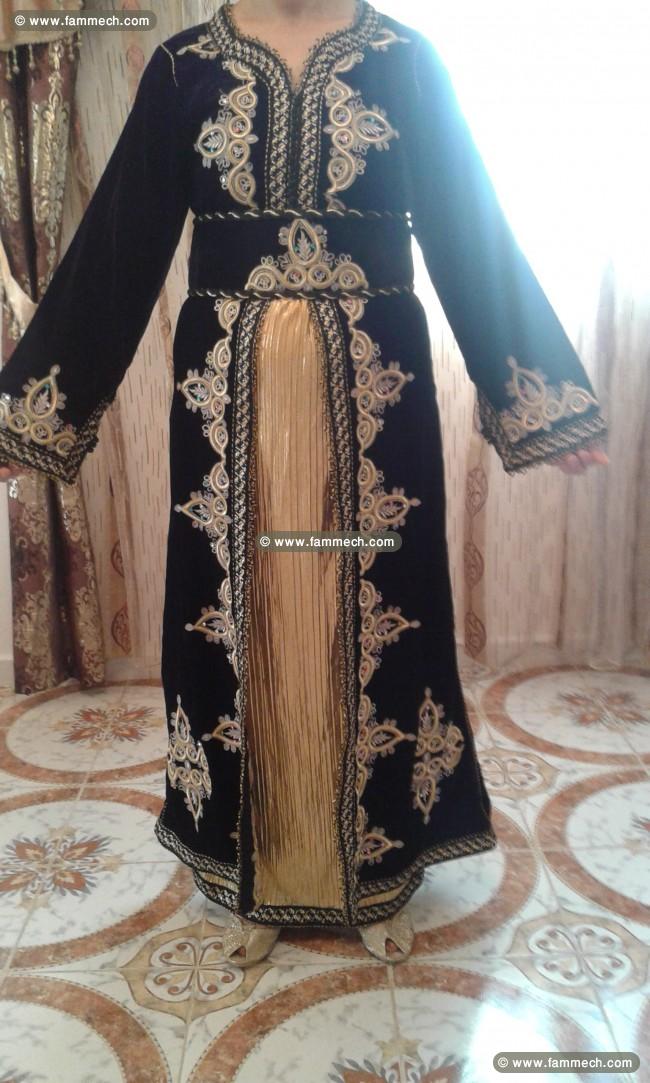 caftan marocain en velour