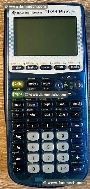 Calculatrice graphique et scientifique TI-83 plus